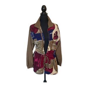 Vintage Sport Savvy Zip Up Windbreaker Sz Large